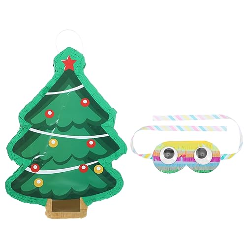 TOYANDONA Weihnachtsbaum Pinata mit Candy Füllung und Augenmaske Farbenfrohe Partydekoration Robustes Material für Weihnachtsfeier und Kindergeburtstag Teiliges TOYANDONA Weihnachtsbaum Pinata mit Candy Füllung und Augenmaske Farbenfrohe Partydekoration Robustes Material für Weihnachtsfeier und Kindergeburtstag Teiliges von TOYANDONA