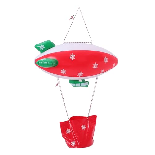 TOYANDONA Weihnachtsdekoration Raumschiff-Ballons Weihnachten blasen in die Luft Urlaub Hüpfburgen aufblasbare Verzierung Partyballons Party-Hintergrund-Dekor Feiertagspartydekor Plastik von TOYANDONA