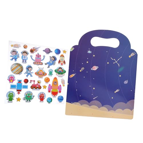 TOYANDONA Wiederverwendbares DIY Stickerbuch für Niedlichen Cartoon Motiven Fördert Fantasie und Praktische Fähigkeiten Pädagogisches für Vorschule und Kindergarten Buntes Sticker TOYANDONA Wiederverwendbares DIY Stickerbuch für Niedlichen Cartoon Motiven Fördert Fantasie und Praktische Fähigkeiten Pädagogisches für Vorschule und Kindergarten Buntes Sticker von TOYANDONA