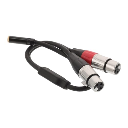 TOYANDONA Xlr Audiokabel Adapter Pin Xlr Buchse Y Kabel Abgeschirmt für Mikrofon und Kompatibel mit Mehreren Audiogeräten Schwarz TOYANDONA Xlr Audiokabel Adapter Pin Xlr Buchse Y Kabel Abgeschirmt für Mikrofon und Kompatibel mit Mehreren Audiogeräten Schwarz von TOYANDONA