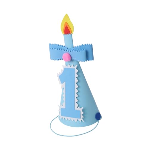 TOYANDONA Kindergeburtstagsmütze Geburtstagshut Geburtstagsnummer Hut Kind Kerze Konisch Party Mitgebsel Kinder von TOYANDONA