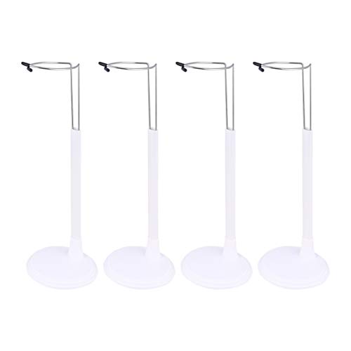 Toyandona Puppenständer, weiß, Puppenständer, 4 Stück, Puppenständer für Puppen und Figuren, 35 cm Toyandona Puppenständer, weiß, Puppenständer, 4 Stück, Puppenständer für Puppen und Figuren, 35 cm von TOYANDONA