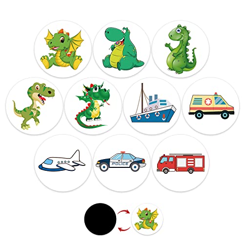10 Stück Töpfchentraining Aufkleber, Wiederverwendbar Lustig Töpfchentraining Sticker Magische Aufkleber für Jungen Mädchen Töpfchen-Ziel-Aufkleber mit 10 Mustern - Dinosaurier, Auto, Flugzeug 10 Stück Töpfchentraining Aufkleber, Wiederverwendbar Lustig Töpfchentraining Sticker Magische Aufkleber für Jungen Mädchen Töpfchen-Ziel-Aufkleber mit 10 Mustern - Dinosaurier, Auto, Flugzeug von TOYMIS