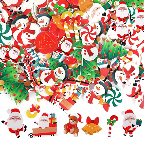 300stk Essbar Tortendeko Weihnachten, Essbar Kuchendeko Weihnachten cupcake Topper Weihnachtskuchen Dekoration für Weihnachten Festival Geburtstag Party Lebensmitteldekoration von TOYMIS