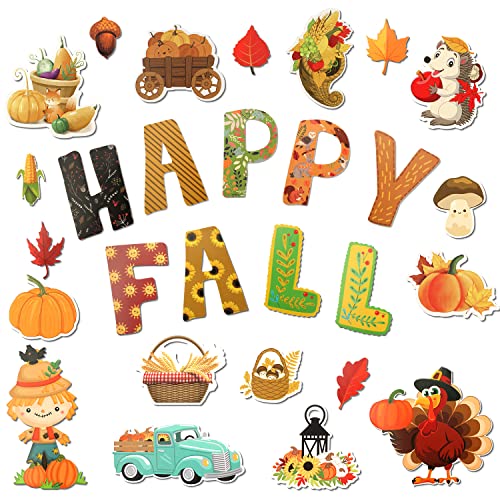 TOYMIS 56 Stück Happy Fall Thanksgiving Klassenzimmer Dekor, mit Klebepunkten Thanksgiving Pinnwand Dekorationen Herbst Klassenzimmer Dekor Herbstausschnitte für Klassenzimmer Zuhause Party TOYMIS 56 Stück Happy Fall Thanksgiving Klassenzimmer Dekor, mit Klebepunkten Thanksgiving Pinnwand Dekorationen Herbst Klassenzimmer Dekor Herbstausschnitte für Klassenzimmer Zuhause Party von TOYMIS