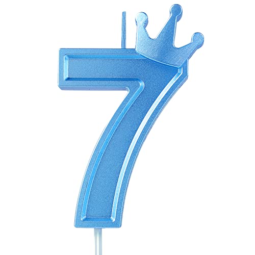 TOYMIS 7,6cm Geburtstagskerze, Blau, 3D Zahl mit Krone, Unparfümiert TOYMIS 7,6cm Geburtstagskerze, Blau, 3D Zahl mit Krone, Unparfümiert von TOYMIS