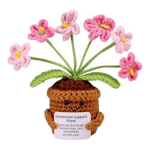 TOYMIS Emotionale Häkelblumen, Süße Vergissmeinnicht-Blumen Lustige Gestrickte Häkelblumen mit Aufmunternder Karte Anreizgeschenke Perfekte Schreibtischdekoration für Freunde und Familie TOYMIS Emotionale Häkelblumen, Süße Vergissmeinnicht-Blumen Lustige Gestrickte Häkelblumen mit Aufmunternder Karte Anreizgeschenke Perfekte Schreibtischdekoration für Freunde und Familie von TOYMIS