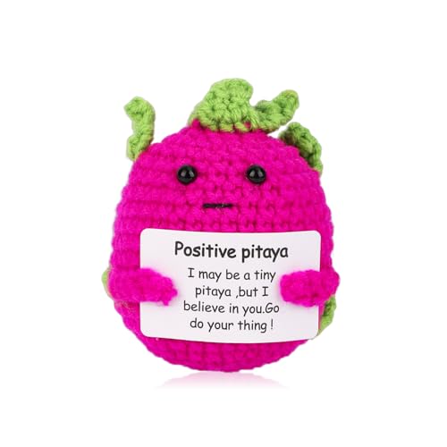 TOYMIS Positive Pitaya, Handgemachte Emotionale Pitaya-Puppe Süß Gehäkelte Frucht Inspirierendes Aufmunterungsgeschenk Positives Strickspielzeug für Kinder und Erwachsene Heim- Bürodekor TOYMIS Positive Pitaya, Handgemachte Emotionale Pitaya-Puppe Süß Gehäkelte Frucht Inspirierendes Aufmunterungsgeschenk Positives Strickspielzeug für Kinder und Erwachsene Heim- Bürodekor von TOYMIS