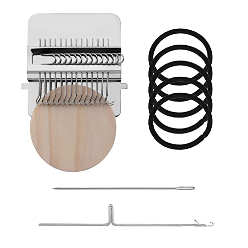 TOYMIS 1 Set kleiner Webstuhl für das Weben, Speedweve Loom aus Holz, mit komplettem Zubehör, Darning Loom Maschine für Heimwerker, Flicken, Nähen, 14 Haken TOYMIS 1 Set kleiner Webstuhl für das Weben, Speedweve Loom aus Holz, mit komplettem Zubehör, Darning Loom Maschine für Heimwerker, Flicken, Nähen, 14 Haken von TOYMIS