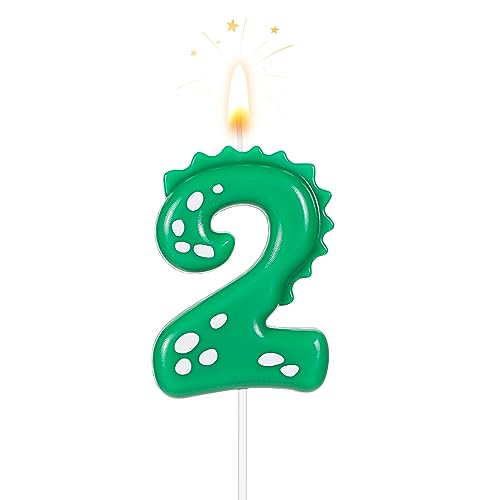 TOYMIS Zahlen Geburtstagskerzen, 7cm Dinosaurier Kerzen Geburtstagskuchenkerzen Dinosaurier Kerzen Geburtstag für Kuchen-Dinosaurier-Kerzen-Themenparty-Dekoration(Nummer 2) TOYMIS Zahlen Geburtstagskerzen, 7cm Dinosaurier Kerzen Geburtstagskuchenkerzen Dinosaurier Kerzen Geburtstag für Kuchen-Dinosaurier-Kerzen-Themenparty-Dekoration(Nummer 2) von TOYMIS