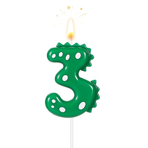 TOYMIS Zahlen Geburtstagskerzen, 7cm Dinosaurier Kerzen Geburtstagskuchenkerzen Dinosaurier Kerzen Geburtstag für Kuchen-Dinosaurier-Kerzen-Themenparty-Dekoration(Nummer 3) TOYMIS Zahlen Geburtstagskerzen, 7cm Dinosaurier Kerzen Geburtstagskuchenkerzen Dinosaurier Kerzen Geburtstag für Kuchen-Dinosaurier-Kerzen-Themenparty-Dekoration(Nummer 3) von TOYMIS