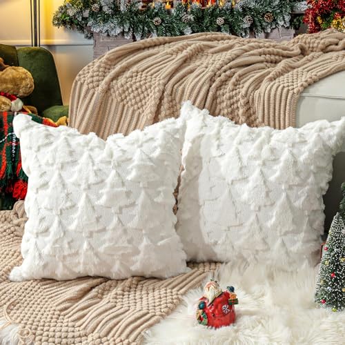 TOYPOPOR 45CM x 45CM 2er Set Weihnachten Kissenbezüge Wolle Kissenbezüge Weicher Plüsch Kurzer Wollsamt Dekokissenbezuge Luxuriöses Sofakissen Europäische Kissenhülle für Sofa Schlafzimmer TOYPOPOR 45CM x 45CM 2er Set Weihnachten Kissenbezüge Wolle Kissenbezüge Weicher Plüsch Kurzer Wollsamt Dekokissenbezuge Luxuriöses Sofakissen Europäische Kissenhülle für Sofa Schlafzimmer von TOYPOPOR