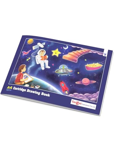 Zeichenblock für Kinder, A4-Format, 1 Stück, Skizzenblock für Künstler, Kinder und Studenten, 34 Seiten, weißes Blanko-Papier, ca. 29,5 x 21 cm, weicher Einband von TOYVENTURES