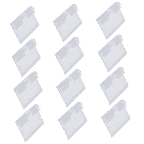 TOYZFRIENDY 1 Satz Preisetikettenhalter Für Regale Transparente Preisschild Halter Aus Hochwertigem Kunststoff Für Diy Preisschilder Und Etikettendekoration Vielseitig Einsetzbar 30 Stück von TOYZFRIENDY