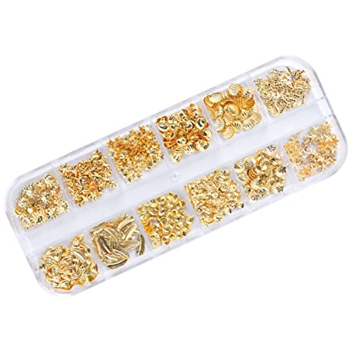 TOYZFRIENDY 1 Schachtel Metall Nagelaufkleber Form von Seesternen und Muscheln Dekoration für Maniküre und Nail Art für Kreative und Mädchen Goldene Accessoires TOYZFRIENDY 1 Schachtel Metall Nagelaufkleber Form von Seesternen und Muscheln Dekoration für Maniküre und Nail Art für Kreative und Mädchen Goldene Accessoires von TOYZFRIENDY