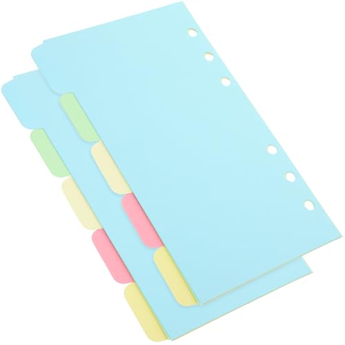 TOYZFRIENDY 10 Blatt Bunte Trennblätter für Ringbuch Farbige Index Tabs zur Individuellen Kategorisierung für Notizbücher Präsentationen und Berichte TOYZFRIENDY 10 Blatt Bunte Trennblätter für Ringbuch Farbige Index Tabs zur Individuellen Kategorisierung für Notizbücher Präsentationen und Berichte von TOYZFRIENDY