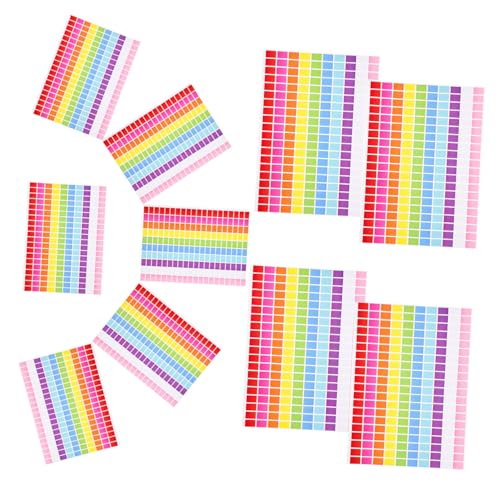 TOYZFRIENDY 10 Blatt Farbige Rechteckige Klebeetiketten Selbstklebend Ablösbar Kleine Farbaufkleber Markieren und Organisieren für Büro Schule und Haushalt Farben pro Blatt TOYZFRIENDY 10 Blatt Farbige Rechteckige Klebeetiketten Selbstklebend Ablösbar Kleine Farbaufkleber Markieren und Organisieren für Büro Schule und Haushalt Farben pro Blatt von TOYZFRIENDY
