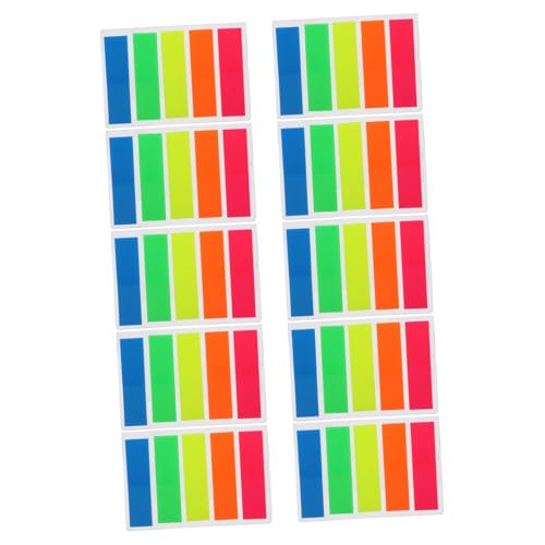 TOYZFRIENDY 10 Sätze Selbstklebende Haftnotizen Indexmarkierungen Bunte Notizzettel für Büro und Studium Praktisch zum Organisieren und Wiederverwenden TOYZFRIENDY 10 Sätze Selbstklebende Haftnotizen Indexmarkierungen Bunte Notizzettel für Büro und Studium Praktisch zum Organisieren und Wiederverwenden von TOYZFRIENDY