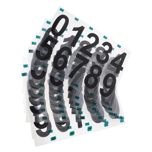 TOYZFRIENDY 10 Sets Garagennummernschild Aufkleber Zahlen Selbstklebende Nummernetiketten Selbstklebende Nummernaufkleber E Mail Nummer Reflektierende Aufkleber Zahlenaufkleber Reflektierende von TOYZFRIENDY