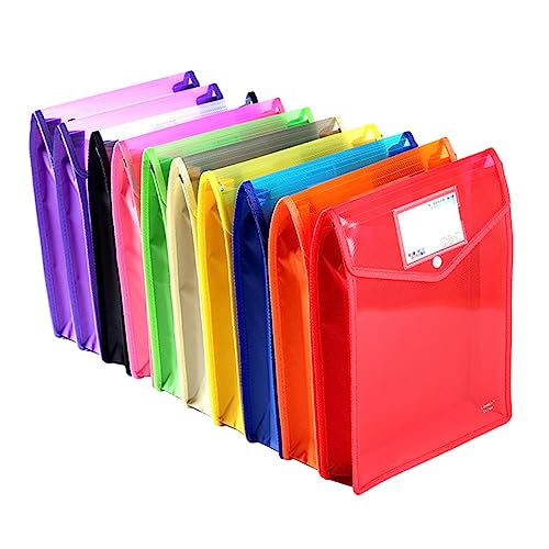 TOYZFRIENDY 10 Stück Dokumentenmappe Teiliges Tragbare Datei Organizer Tasche für Büro und Schule Wasserdichte Aufbewahrung für Dokumente Vielseitig Einsetzbar für Reise und Alltag von TOYZFRIENDY