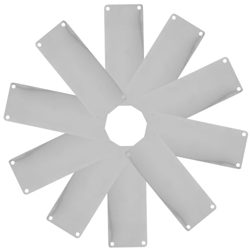 TOYZFRIENDY 10 Stück Edelstahl Blanko Schild mit Löchern Rostfreie Metallplatte zum Selbstbeschriften Vielseitig für Türschilder Namensschilder DIY Kunsthandwerk Wetterfest für Innen und TOYZFRIENDY 10 Stück Edelstahl Blanko Schild mit Löchern Rostfreie Metallplatte zum Selbstbeschriften Vielseitig für Türschilder Namensschilder DIY Kunsthandwerk Wetterfest für Innen und von TOYZFRIENDY