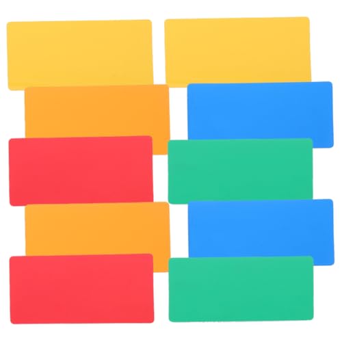 TOYZFRIENDY 10 Stück Magnetische Beschreibbare Etiketten Abwischbare Memo magnete in Farben Vielseitig für Whiteboards Kühlschränke Schränke und Büro Klassenzimmergebrauch von TOYZFRIENDY