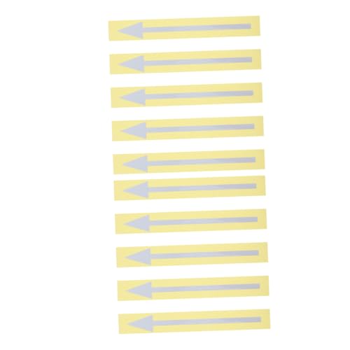 TOYZFRIENDY 10 Stück Reflektierende Pfeilaufkleber und Selbstklebend Wetterfeste Richtungsschilder für Außenbereich Hohe Sichtbarkeit zur Genauen Markierung von Briefkästen von TOYZFRIENDY