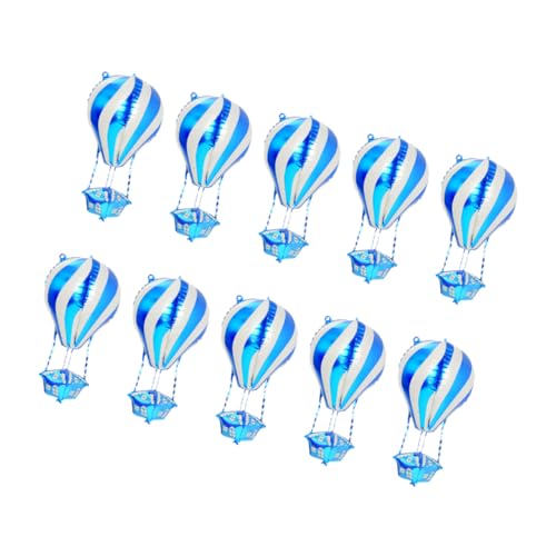 TOYZFRIENDY 10 Stück Teiliges Aluminiumfolie Heißluftballon Luftballons Wiederverwendbar Farbecht Kindgerechte Geburtstagsdeko Partydekoration für Weihnachten Hochzeit Babyparty Innen Außen TOYZFRIENDY 10 Stück Teiliges Aluminiumfolie Heißluftballon Luftballons Wiederverwendbar Farbecht Kindgerechte Geburtstagsdeko Partydekoration für Weihnachten Hochzeit Babyparty Innen Außen von TOYZFRIENDY