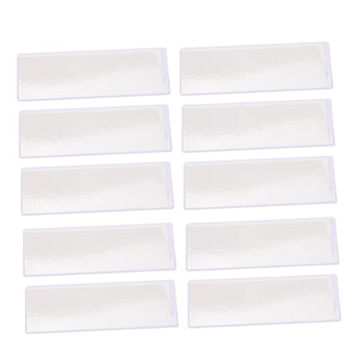 TOYZFRIENDY 10 Stück Teiliges Magnetische PVC Labelhalter Weiß Selbstklebend Vielseitig Einsetzbar für Büro Lager Schule und Supermarkt von TOYZFRIENDY
