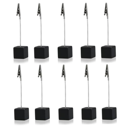 TOYZFRIENDY 10 Stück Teiliges Memo Clip mit Würfelbasis Schwarzer Notizhalter aus Praktischer Papier und Fotohalter für Büro und Schreibtischzubehör und Robust TOYZFRIENDY 10 Stück Teiliges Memo Clip mit Würfelbasis Schwarzer Notizhalter aus Praktischer Papier und Fotohalter für Büro und Schreibtischzubehör und Robust von TOYZFRIENDY