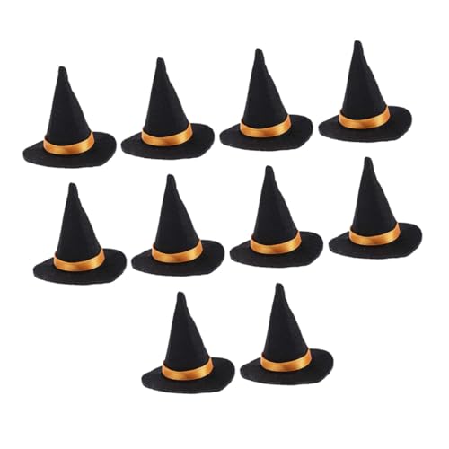 TOYZFRIENDY 10 Stück Teiliges Mini Hexenhut Halloween Weinflaschen Deko Filzbezogen Schwarz Festlich für Party Tischdekoration und Bastelarbeiten TOYZFRIENDY 10 Stück Teiliges Mini Hexenhut Halloween Weinflaschen Deko Filzbezogen Schwarz Festlich für Party Tischdekoration und Bastelarbeiten von TOYZFRIENDY