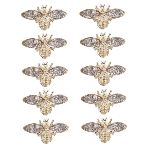 TOYZFRIENDY 10 Stück Teiliges Vintage Nagel Charms Biene aus Langlebiger Legierung Kreative Nail Decorations für DIY Nagelkunst Vielseitig für Nägel Taschen und Partydeko TOYZFRIENDY 10 Stück Teiliges Vintage Nagel Charms Biene aus Langlebiger Legierung Kreative Nail Decorations für DIY Nagelkunst Vielseitig für Nägel Taschen und Partydeko von TOYZFRIENDY