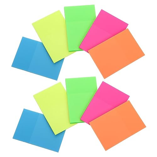 TOYZFRIENDY 10 Stück Teiliges Wiederverwendbar Selbstklebend Ablösbar und Praktisch Farbige Index Pads für Büro Schule Studium und Markierungen TOYZFRIENDY 10 Stück Teiliges Wiederverwendbar Selbstklebend Ablösbar und Praktisch Farbige Index Pads für Büro Schule Studium und Markierungen von TOYZFRIENDY