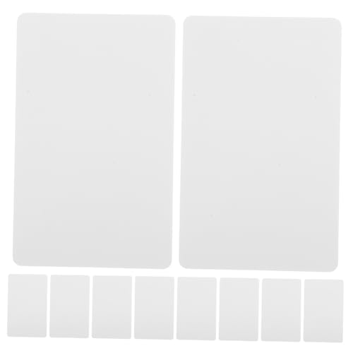 TOYZFRIENDY 10 Stück Weiße PVC Blanko Mitarbeiterausweise Mil Doppelseitig Beschichtet Bedruckbare DIY Preisetiketten und Namensschilder Vielseitig Beschriftbar für Identifikation und TOYZFRIENDY 10 Stück Weiße PVC Blanko Mitarbeiterausweise Mil Doppelseitig Beschichtet Bedruckbare DIY Preisetiketten und Namensschilder Vielseitig Beschriftbar für Identifikation und von TOYZFRIENDY
