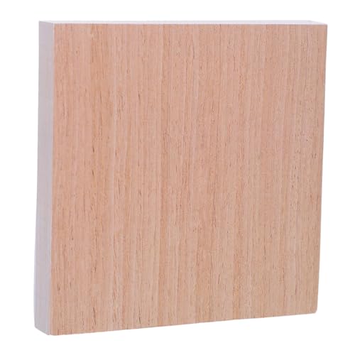 TOYZFRIENDY 100 Blatt Holzstruktur Haftnotizen Verschleißfest Hohe Haftkraft Natürliche Holzmaserung Selbstklebende Memo Pads für Büro Zuhause To-do-listen und Erinnerungen von TOYZFRIENDY
