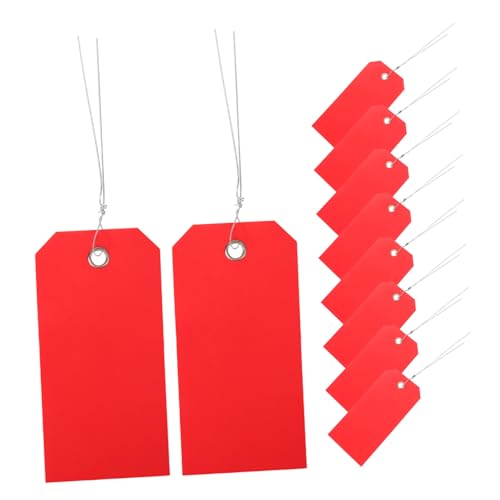 TOYZFRIENDY 100 Stück Beschreibbare Versandetiketten mit Metallbügel Robuste PVC Kennzeichen für Koffer Rucksäcke Multifunktionale Anhänger Rot Reißfest und Vielseitig Einsetzbar TOYZFRIENDY 100 Stück Beschreibbare Versandetiketten mit Metallbügel Robuste PVC Kennzeichen für Koffer Rucksäcke Multifunktionale Anhänger Rot Reißfest und Vielseitig Einsetzbar von TOYZFRIENDY