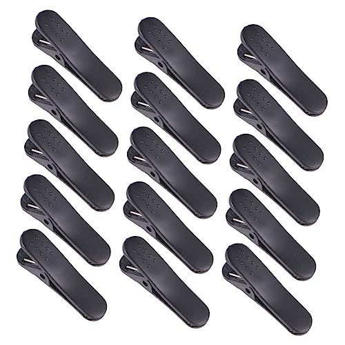 TOYZFRIENDY 100 Stück Kopfhörer Kabelclips aus Langlebigem Kunststoff Praktische Alligator Klemme zur Festen Befestigung von Headset und Kabeln an Kleidung Schwarz Farboption Einsetzbar von TOYZFRIENDY