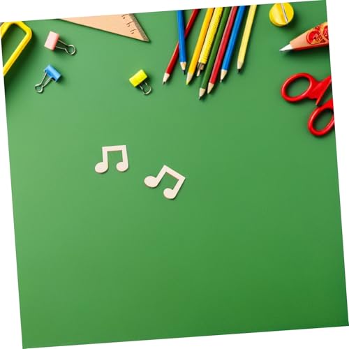TOYZFRIENDY 100 Stück Unlackierte Holz Musiknoten DIY Bastelsets für Malen Kunst Familienprojekte Musiknoten Holzstücke Dekoration Zuhause Party Zubehör von TOYZFRIENDY