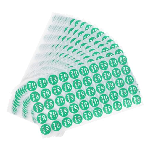 TOYZFRIENDY 1000 Stück Qc Passed Qualitätsprüfaufkleber Selbstklebend Langlebig Lager Versand Prüfplaketten für Produktkontrolle und Statusmarkierung TOYZFRIENDY 1000 Stück Qc Passed Qualitätsprüfaufkleber Selbstklebend Langlebig Lager Versand Prüfplaketten für Produktkontrolle und Statusmarkierung von TOYZFRIENDY
