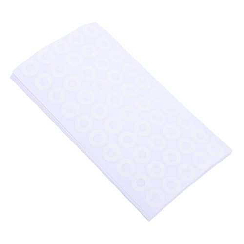 TOYZFRIENDY 1000 Stück Rundes PVC Lochverstärkungsaufkleber Selbstklebend Stark Haftend Für Papierordner Büro Schule Zuhause Mehrzweck Verstärkungsringe Weiß von TOYZFRIENDY
