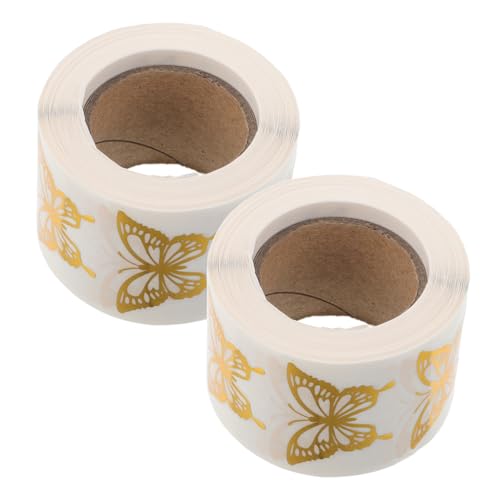 TOYZFRIENDY 1000 Stück Teiliges Goldfolie Selbstklebend Transparent Romantisch für Einladungen Umschläge Geschenkverpackungen Hochzeit Babyparty Feier von TOYZFRIENDY