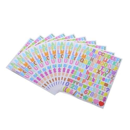 TOYZFRIENDY 10Stücke Selbstklebende Alphabet Sticker für Scrapbooking DIY Projekte Notizbuch Dekoration und Kunsthandwerk Gradienten Design TOYZFRIENDY 10Stücke Selbstklebende Alphabet Sticker für Scrapbooking DIY Projekte Notizbuch Dekoration und Kunsthandwerk Gradienten Design von TOYZFRIENDY