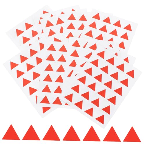 TOYZFRIENDY 12 Blatt Dreieckige Marker Aufkleber Selbstklebend DIY Markierungspunkte Etiketten Zum Beschriften Für Vorratsdosen Und Aufbewahrungsboxen Haushalt Und Büro von TOYZFRIENDY