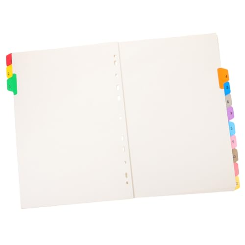 TOYZFRIENDY 12 Blatt Teiliges Register mit Bunte Indexkarten für Ordner Stabile Trennblätter als Notizbuch Zubehör Vielseitige Büro und Schulorganisation Praktische Fächermappe für Mappen und TOYZFRIENDY 12 Blatt Teiliges Register mit Bunte Indexkarten für Ordner Stabile Trennblätter als Notizbuch Zubehör Vielseitige Büro und Schulorganisation Praktische Fächermappe für Mappen und von TOYZFRIENDY