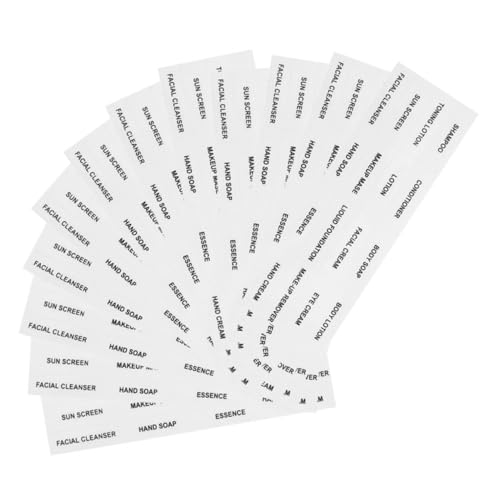 TOYZFRIENDY 12 Blatt Wasserdichte Transparente Reise Toilettenartikel Aufkleber Langlebige Makeup Flaschen Etiketten für Shampoo Conditioner Seife Lotion zur Einfachen Organisation und TOYZFRIENDY 12 Blatt Wasserdichte Transparente Reise Toilettenartikel Aufkleber Langlebige Makeup Flaschen Etiketten für Shampoo Conditioner Seife Lotion zur Einfachen Organisation und von TOYZFRIENDY