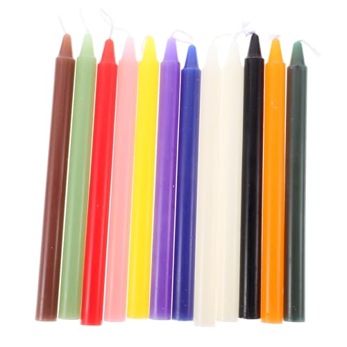 TOYZFRIENDY 12 Stück Lange Bunte Stabkerzen aus Paraffinwachs Lange Brenndauer Romantische Kerzendeko für Hochzeit Geburtstag Party und Zeremonien Geeignet für Kerzenhalter TOYZFRIENDY 12 Stück Lange Bunte Stabkerzen aus Paraffinwachs Lange Brenndauer Romantische Kerzendeko für Hochzeit Geburtstag Party und Zeremonien Geeignet für Kerzenhalter von TOYZFRIENDY