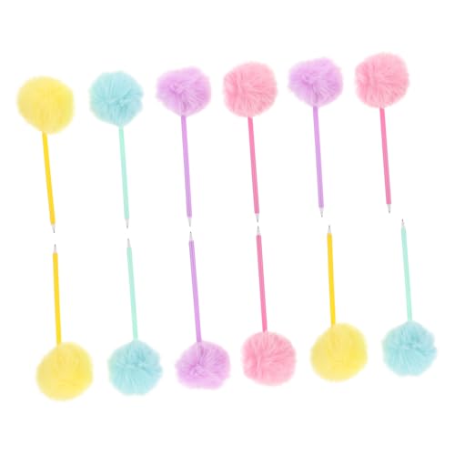 TOYZFRIENDY 12 Stück Teiliges Bunte Flauschige Pom Pom Kugelschreiber mit Weichem Plüschball Glattes Schreiben Kreative Schreibgeräte für Schule Büro Geburtstagsfeier Stilvolle und Spaßige TOYZFRIENDY 12 Stück Teiliges Bunte Flauschige Pom Pom Kugelschreiber mit Weichem Plüschball Glattes Schreiben Kreative Schreibgeräte für Schule Büro Geburtstagsfeier Stilvolle und Spaßige von TOYZFRIENDY