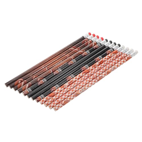 TOYZFRIENDY 12 Stück Teiliges Holzbleistift mit Radiergummi Robuste Zeichenstifte Einfarbige Schülerbleistifte Praktische Schreib und Malstifte mit Weichem Radiergummi für Schule und Zeichnen von TOYZFRIENDY