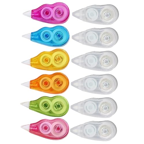 TOYZFRIENDY 12 Stück Teiliges Korrekturband für Schüler Großes Volumen Glattes Weißband Tragbares Praktisches Schreibwarenzubehör für Schule und Büro Schnell Trocknend Komfortabler Griff TOYZFRIENDY 12 Stück Teiliges Korrekturband für Schüler Großes Volumen Glattes Weißband Tragbares Praktisches Schreibwarenzubehör für Schule und Büro Schnell Trocknend Komfortabler Griff von TOYZFRIENDY