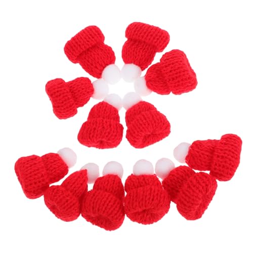 TOYZFRIENDY 12 Stück Teiliges Mini Weihnachtsmützen zum Basteln Gestrickte DIY Fingerhüte in Rot Kreative Weihnachtsdeko für Festliche Tisch und Heimdekoration TOYZFRIENDY 12 Stück Teiliges Mini Weihnachtsmützen zum Basteln Gestrickte DIY Fingerhüte in Rot Kreative Weihnachtsdeko für Festliche Tisch und Heimdekoration von TOYZFRIENDY